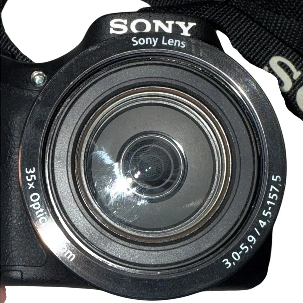 Sony Black Digital Camera with Strap